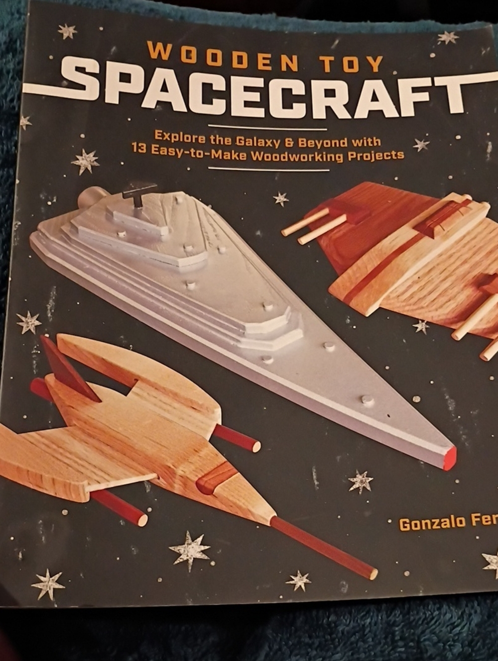 Wooden Toy Spacecraft - Natural Wood & Gray Kids Toy